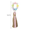thumbnail image 5 of 4Pcs Easter Wood Bead Garland with Tassels-Easter Tassel Garland Farmhouse Rustic Wooden Beaded Garland with Jute Rope Plaid Tassel- Prayer Boho Natual Beads Big Wall Hanging Decor, 5 of 6