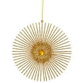 thumbnail image 2 of Northlight Glittered Round Sunburst Christmas Ornament - 6" - Gold, 2 of 5
