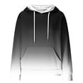 thumbnail image 4 of Waffle Knit Hoodie Women,Women Oversized Gradient Hoodies Casual Print Waffle Long Sleeve Pullover Top Hooded Sweatshirt with Pocket, 4 of 4