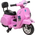thumbnail image 1 of Moto Vespa Eléctrica Montable Little monkey Niña Ajustable Clásica Rosa 6v, 1 of 7