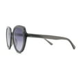 thumbnail image 3 of Womens Simple 90s Classy Large Round Plastic Rim Fashion Sunglasses Slate Smoke, 3 of 4