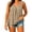 Khaki, variant on Plus Size Women V‑Neck Gathered Front Sleeveless Flowy Tank Poly Cotton Stretch Summer Casual Top Khaki XXXL