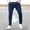 Dark Blue, variant on Skinny Jeans Men Stretch Tapered Leg Slim Fit Denim Pants with Zipper and Button Size S-2XL Dark Blue