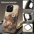 thumbnail image 5 of FKBRCL4U for iPhone 14 Pro Max Compatible with Magsafe Case Cute Brown Highland Cow Sleeping Pattern for Girl Boy Full Body Magnetic Design Soft Silicone Protection, 5 of 7