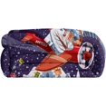 thumbnail image 4 of Flannel Christmas Flannel Blanket Santa Flying Airplane Pattern Fuzzy Fluffy Soft Cozy Blanket Blue (60"x80"), 4 of 6