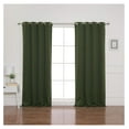 thumbnail image 2 of Huang zhong wen Premium Flame Retardant Thermal Insulated Fire Retardant Blackout Curtain - Antique Bronze Grommet Top - Moss - 52" W x 96" L - (2 Panel), 2 of 9