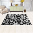 thumbnail image 3 of Minimalist Leaves Pattern Design Soft Polyester Area Rug 60''x39'', Non Slip, Memory Foam, Water Absorbent, 3 of 7