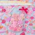 thumbnail image 3 of MEC 100Pcs Frosted Pink Slime Charms Assorted Cute Decoden Embellishments,Kawaii Slime Accessories,Candy Heart Bear Bulk Flatback Resin Charm for Phone Junk Cases,Scrapbooking Crafting&DIY Decoration, 3 of 14