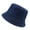 Dark Blue, variant on Yuanlong Unisex Denim Bucket Hat Wide Brim All-Season Sun Hat Japanese Style Vintage Outdoor Activity Headwear