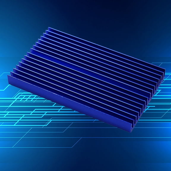 OUNONA Solid Aluminum Heat Sink Electronic Heat Sink 10.00X6.00X1.00CM