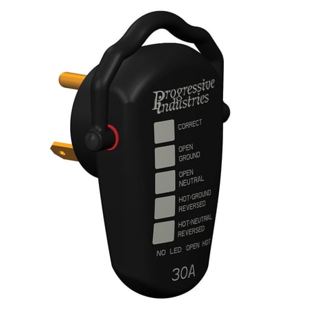 Progressive Industries RRT-30 RV Receptacle Tester, 30 Amp