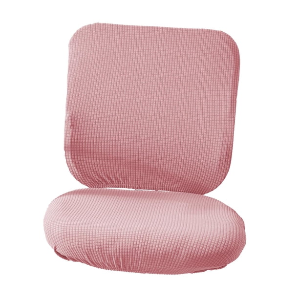 Funda para silla de oficina, funda para asiento giratorio para silla giratoria de casa. Rosa