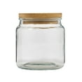 thumbnail image 2 of (2 pack) Plaid Surfaces Glass Jar with Bamboo Lid, 550 ml Clear Jar for DIY Arts and Crafts, 2 of 7
