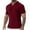 Red, variant on AherBiu Mens Button Tshirts Short Sleeve Lightweight Causal Tee Shirts Summer Solid Lapel Collar T Shirt Tops
