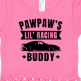 thumbnail image 3 of Inktastic Pawpaw's Lil' Racing Buddy with Car Silhouette Gift Baby Girl Dress, 3 of 4