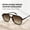 Dark Tortoise/Brown, variant on Retro Square Aviator Sunglasses Polarized UV400 Protection Vintage 70s 80s Style for Women and Men