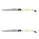 thumbnail image 1 of Cuchillos de acero inoxidable Laguiolelvory 2 Pzas 23 cm Marfil Acero Inoxidable Cuchillo para carne., 1 of 4