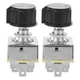 thumbnail image 2 of KAKOWELY blower switch 2Pcs Rotary Switch Universal Ac Air Conditioning 3 Speeds Blower Switch Control Switch Metal Construction Replacement For Car Vehicles, 2 of 5