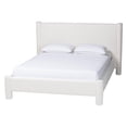 thumbnail image 2 of Baxton Studio Laria Modern Platform Bed, King, White, 2 of 9
