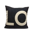 thumbnail image 2 of IDEANATEGRATE 2Ud Funda Para Almohada Cuadrada Con Love En Y Lino Resistente, 2 of 4
