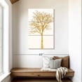 thumbnail image 2 of Elephant Stock Golden Birch Wall Art - Vertical Multi Panel Canvas - Hallway Wall Decor - Floral And Botanical Multi Panel - Gold And Beige Decor By Kubistika - 28" x 45", 2 of 8