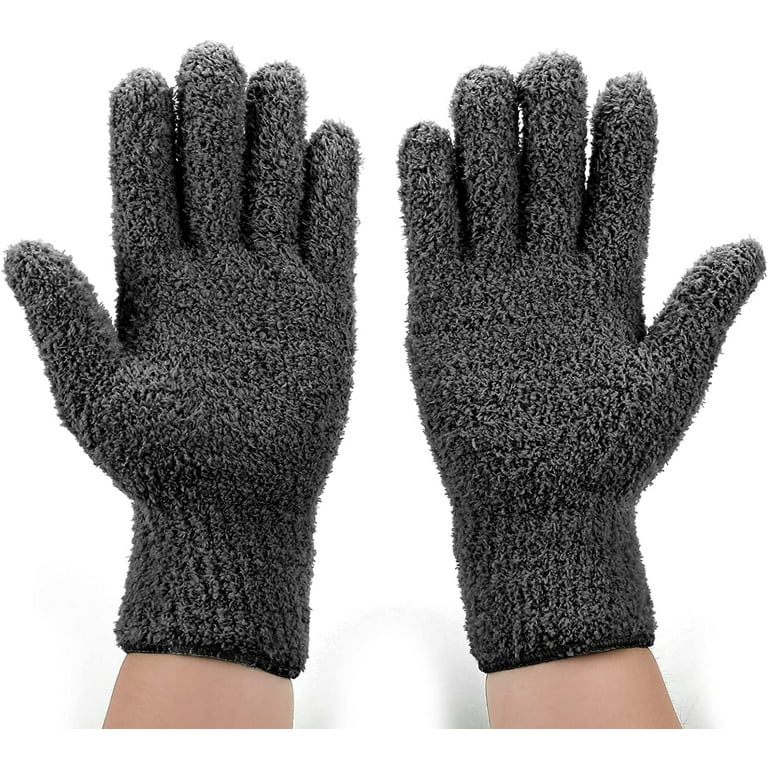  Aster 2 Pairs Microfiber Dusting Gloves Cleaning Gloves  Flexible No Shedding Microfiber Dust Cleaning Glove Wipes, Dust Gloves for  Cleaning Lamp, Car, Furniture, and Hard-to-Reach Corner Gap : Health &  Household
