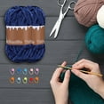 thumbnail image 5 of Tgbvmt Hand Woven Crochet Velvet Yarn Soft Colorful Craft Yarn for Knitting Crocheting Sweaters Hats Blankets Scarves Dolls Pet Beds DIY Accessories Creative Fun Projects for Adults Teens Beginners, 5 of 5