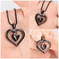 thumbnail image 4 of Heart Cremation Jewelry Urn Necklaces for Ashes Stainless Steel Heart Urn Pendant Memorial Ash Holder Keepsake Lock Urn Necklace for Ashes, 4 of 7