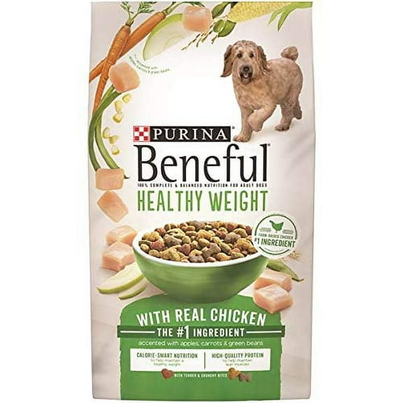 Purina Beneful Healthy Weight with Real Chicken Dry Dog Food (Pack of 12)