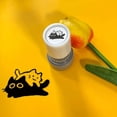 thumbnail image 3 of Adorable Cats Stamp for Teacher Rewards and Diary Decoration,Round Self Inking Halloween Stamp,Cat Design with Black Ink, Stamps for Cards, Treat Bags, Gifts | Reinkable & Portable Craft Tool (A), 3 of 7