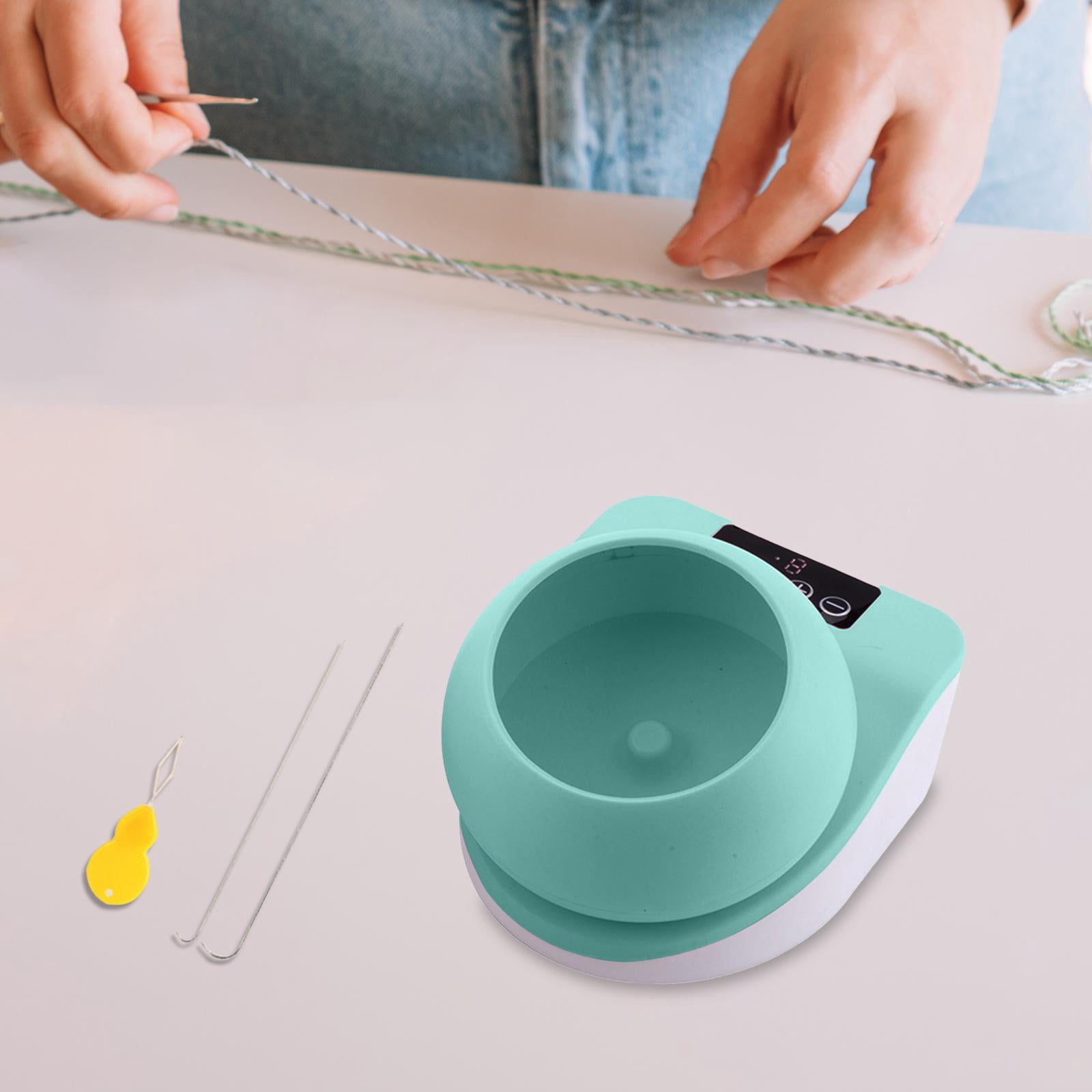 Milageto Automatic electric bead stringing machine, for efficient clay bead stringing, Green