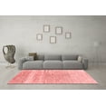 thumbnail image 3 of Ahgly Company Indoor Square Abstract Red Contemporary Area Rugs, 7' Square, 3 of 4