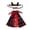 Black M, variant on mdesiwst 1 Set Gothic Devil Pet Clothes, Adjustable Devil Horn Headband Bat Print Cloak, Halloween Dog Devil Costume Set for Cats Dogs Party Outfit Cosplay