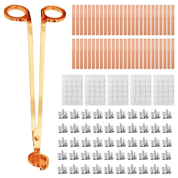 Wooden Candle Wicks Crackling Wicks, Wood Wicks for Candles, Wood Wick Candle Making Kit with Smokeless, Candle Wicks