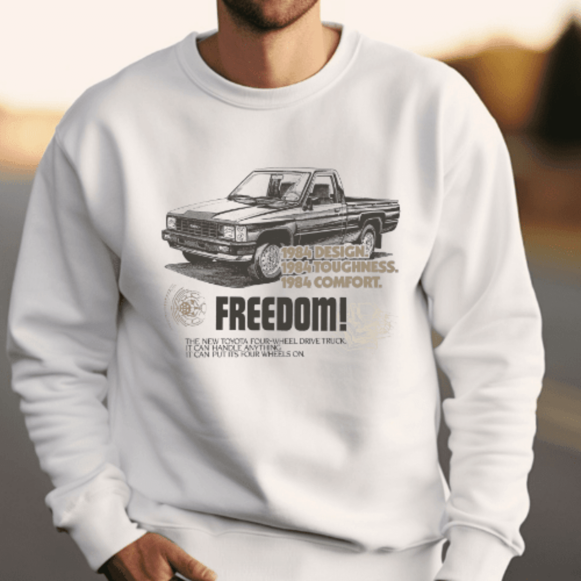 Toyota Truck Vintage Crewneck Sweatshirt 4x4 Off Road Style