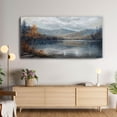 thumbnail image 3 of Abstract Canvas Wall Art Lake Jeorge Landscape Painting Wall Decor For Bedroom Livingroom Office, 3 of 6
