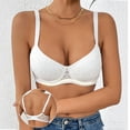 thumbnail image 2 of Hrsba Lace Bras for Women Underwire Push Up Racerback Breathable Lightweight Daily Wear Soft Flexible Support Structure, 2 of 7