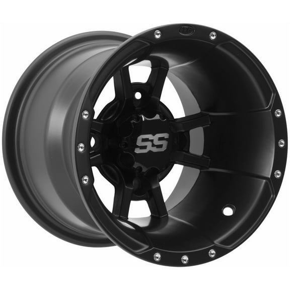 ITP SS112 Sport ATV Matte Black 9x8 Wheel/Rim (0928386536B)