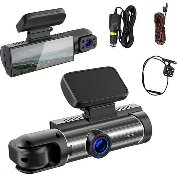 Vigil Dashcam, Vital Dash Cam Pro 2025, Car Camera - Front and in-Car Driving Recorder, 1080p Night Vision Car Driving Recorder, 24h Parking Mode