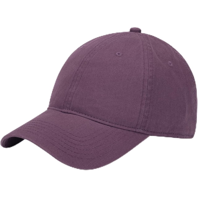 Plain Washed Baseball Cap - Retro Adjustable Cotton Hat, Vintage Structured Golf Dad Cap for Men Women