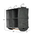 thumbnail image 2 of Household Essentials 4 Pocket Wide Organizer with Hangbar, Graphite, 2 of 7