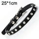 thumbnail image 2 of El collar de perro de cuero de PU es adecuado para perros pequeños, collar de perro pequeño ajustable con diamantes de imitación, 2 of 5