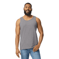 thumbnail image 5 of Gildan Men’s Sleeveless Shirt, Heavy Cotton Graphite Heather Tank Top Pack of 12 Muscle Undershirt Tee, Size S, 5 of 5