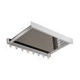 thumbnail image 2 of Lipstore Foldable Drying Rack Towel Holders Invisible Drying Rack Metal Bathrobes Rack Shower Shelves Bath Towel Rack for Shoes Clothes White, 2 of 8
