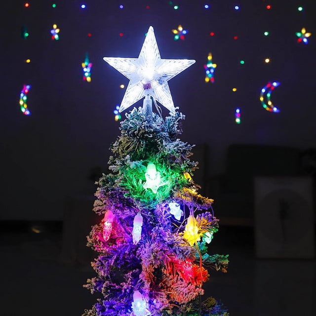onlyliua para El Hogar Luces Decorativas Navideñas, Luces de Estrella para Copa de Árbol, Nuevo Producto, Luces Decorativas Intermitentes para Fiestas Navideñas, Venta Al Por Mayor, Luces de Estrella