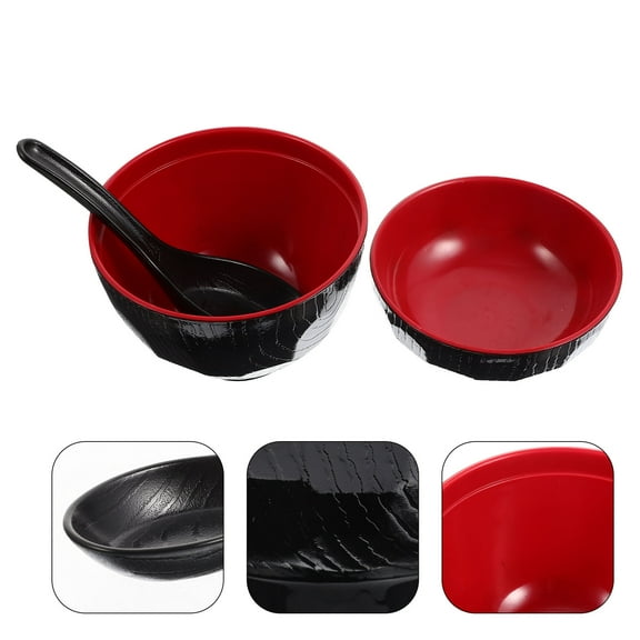 AURARMLET Traditional Japanese Miso Soup Bowl Set, Round Versatile Container for Izakaya and Home Use