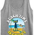 thumbnail image 3 of Pete The Cat - Beach Time Is Groovy - Women's Racerback Tank Top, 3 of 6