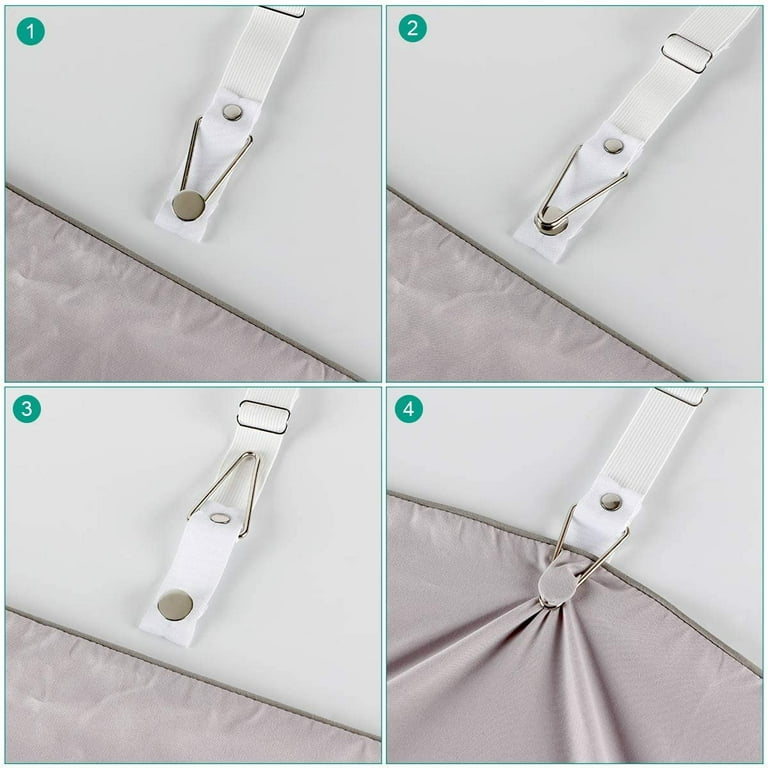 2pcs Adjustable Elastic Suspenders Gripper Holder Straps Clip for Bed  Sheets Mattress Covers Sofa Cushion Elastic Band Belt