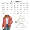 thumbnail image 6 of SUNBS Basic Hoodies for Women Full Zip Up Drawstring Sweatshirts Long Sleeve Fashion Casual Jackets with Pockets, 6 of 7