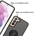 thumbnail image 5 of CoverON For Samsung Galaxy S22 Plus Phone Case, Ring Holder Kickstand Magnetic Mount Clear Hard Back Cover Rubber Bumper, Black, 5 of 9